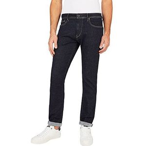 Pepe Jeans Stanley Jeans Regular Fit Regular Rise Denim voor heren, Blauw (Denim-ab0), 31W / 34L