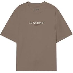 Jack & Jones - JORBILLYBURG TEE SS CREW NECK - T-shirt - Mocha Meringue
