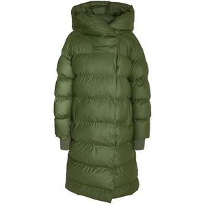 Noisy may Dames NMSKY L/S Long Coated Jacket NOOS gewatteerde jas, combu Green, XL, Combu Green, XL
