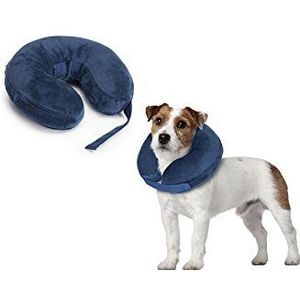 Camon Opblaasbare beschermband, 33-45 cm, hondenschoenen en halsband voor honden, meerkleurig, eenheidsmaat