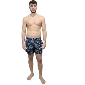 Emporio Armani Swimwear Men's Emporio Armani Graphic Patronen Boxer Short Swim Trunks, Eagle Allover, 48, eagle allover