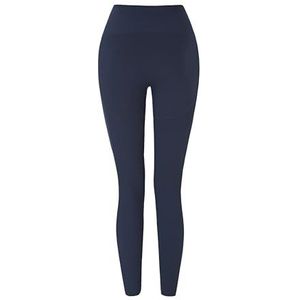 Carlheim Women's active wear leggings Ribbed Panel-Rikke, Navy, X-Small