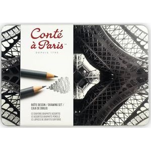 Conté à Paris 750404 12 Graphite Sketching Pencil