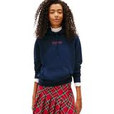 Tommy Jeans Sweatshirt 'ESS'  navy / pink