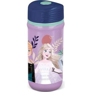 Disney Elsa Anna Olaf 390 ml plastic drinkfles paars kinderen drinkfles