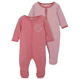 NAME IT Baby pyjama NBNNIGHTSUIT dubbelpak, roze, 50 cm