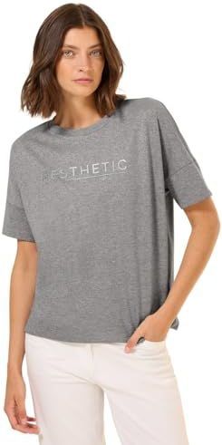 Cecil - Dames Shirt - Grijs - Met Glitters en Tekst