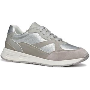 Geox D BULMYA A Sneakers voor dames, zilver, 35 EU, zilver, 35 EU