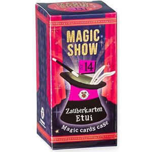 TRENDHAUS 957764 Magic Show nr. 14 [toverkaarten etui], verbluffende tovertrucs voor kinderen vanaf 6 jaar, inclusief stap online video's