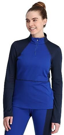 Spyder Heren Charger 1/2 Baselayer Thermische Ski Top, Blauw, M