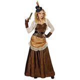 Widmann - Kostuum steampunk, jurk, riem, minihut, jurk, riem, minihut, carnaval, themafeest