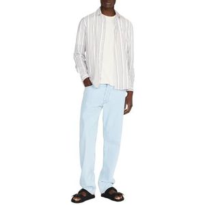 Sisley Herenbroek 4P7YSE01H, Light Blue Denim 901, 36, lichtblauw denim 901, 36