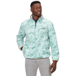 Marmot Heren Aros bedrukte fleece jas, warme fleece jas, outdoor sweatshirt met volledige rits, ademende en winddichte trui, Blue Agave Ice Dye, XXL