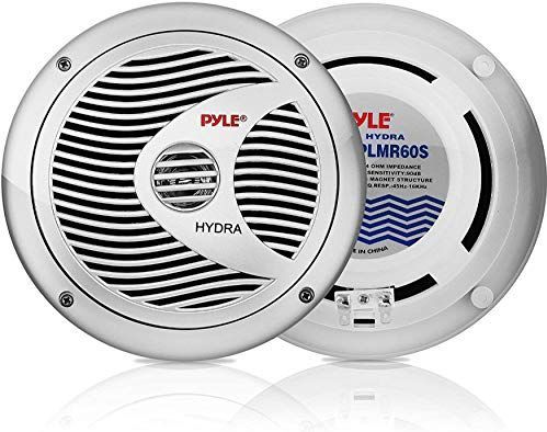 PYLE - PLMR60S - Marine-luidsprekers - Zilver - 150 Watt - 6,5 inch - 2-weg