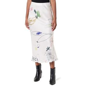 Desigual Fal_Paul rok voor dames, Wit, XS