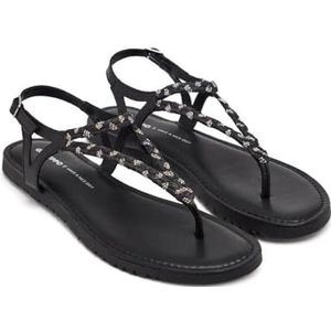 GIOSEPPO LIMINGTON Platte sandalen voor dames, zwart, maat 41, Zwart, 41 EU