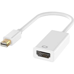 Ewent EW-140503-001-B-P Mini DisplayPort Thunderbolt naar HDMI Adapter met Full HD 1080p kabel DisplayPort 1.1 converter voor Apple Mac, MacBook, MacBook Pro, MacBook Air, Surface Pro, Thinkpad Carbon