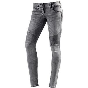 Herrlicher Moira Slim Denim Black Stretch jeansbroek voor dames, grijs (carbon/lit 0860), 27W x 32L