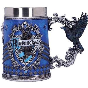 Nemesis Now Harry Potter Ravenklauw Hogwarts House Collectible Tankard, Blauw Zilver, 15.5cm