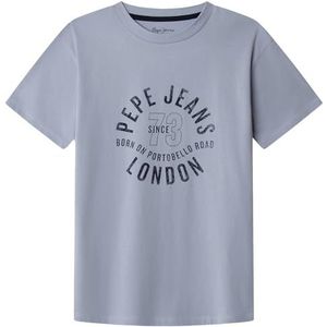 Pepe Jeans Newman T-shirt voor jongens, blauw (Dazed Blue), 4, Blauw (Dazed Blue), 4 jaar