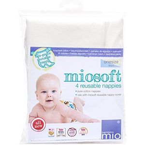 Bambino Mio, mioduo vouwbare luierinlegger, één maat, pakket van 4