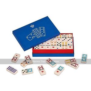 Dal Negro - Domino Double Nine, klassiek spel met kleurrijke tegels geschikt voor volwassenen en kinderen.