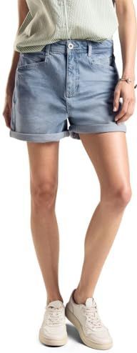 Street One Dames Jeansshort in Blauw, in size: 25