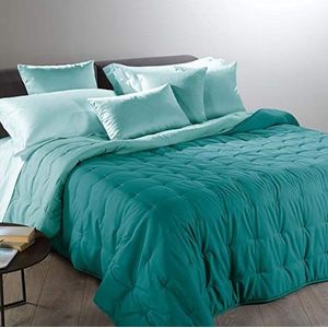 Caleffi 55157 microvezel elektrische deken voor Frans bed en bed, anijs