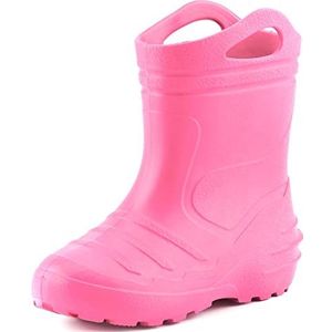 Ladeheid KL051 Rubberlaarzen voor kinderen, vederlichte EVA-regenlaarzen voor meisjes en jongens, thermische rubberlaarzen, gevoerd, KL051, lichtroze, 23 EU