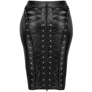 Jupe crayon Queen Size F273-6XL - Noir