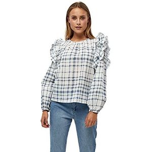 Peppercorn Dames Dia Blouse, 0001c White Checked, S