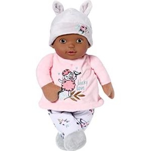 Baby Annabell Sweetie For Babies 706435 - Pop van 30 cm met superzachte stoffen romp en rammelaar voor pasgeborenen en baby's - Inclusief ingebouwde rammelaar - Geschikt vanaf de geboorte
