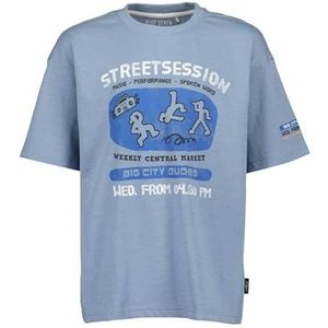 T-shirt voor tieners, blauw origineel., 164 cm