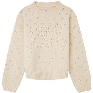 Pepe Jeans Roberta Trui voor meisjes, Beige (Ivoor), 16 jaar