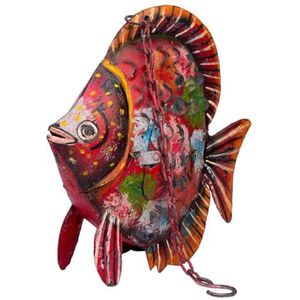 Alexandra House Living Decoratieve figuur mangohout vis 9 x 30 x 30 cm