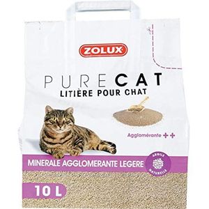 Zolux Pure Cat Kattenbakvulling, mineraal, klonterend, licht, 10 l
