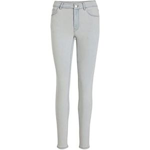 Vila Skinny Fit Jeans Mid-Rise voor dames, blauw (light blue denim), XXL x 32L