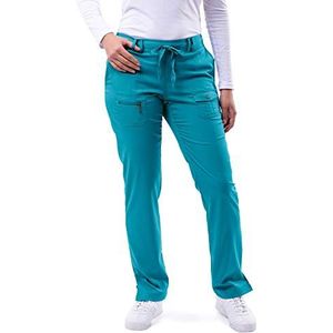 Adar Pro schrobben Voor Dames - broodmager Been Yoga schrobben Broek - P4100P - Teal blauw - 2X