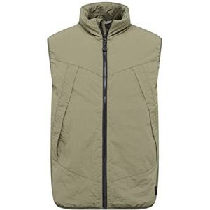 TOM TAILOR Denim Uomini Vest 1031783, 10415 - Dusty Olive Green, M