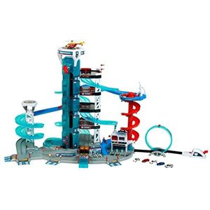 Theo Klein 2820 Bosch Car Service - Mega Universe I Parkeergarage met licht en geluid, lift, looping en afdaling met rijstrookverandering I Incl. voertuigen I Voor kinderen vanaf 3 jaar