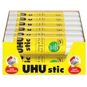 UHU Stic - lijmstiften zonder oplosmiddel, wit, 12 stics 21 g