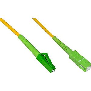Link LKLCSCAPCS1 Glasvezel kabel APC LC A APC SC Singlemode Simplex MT.1, Geel