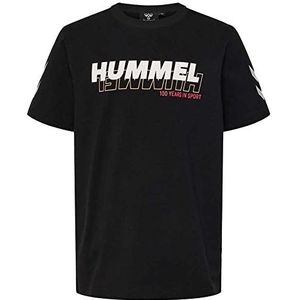 hummel Hmlsamuel T-shirt voor kinderen, uniseks, S/S T-shirt, zwart, 116 EU