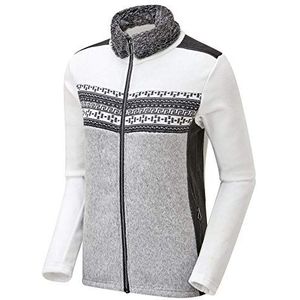 Dare 2b Overawe sweatshirt met capuchon met ritssluiting en afneembare kraag van namaakbont, voor dames, wit/mid grijs, FR: 3XL (maat fabrikant: 20)
