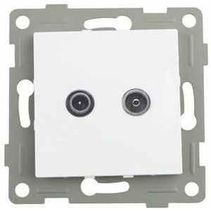 Stem uw favoriete zenders af met de S-EMPOT, een elegante witte TV/FM satellietontvanger. Perfect om van uw favoriete inhoud te genieten in de beste kwaliteit. Mis het niet!