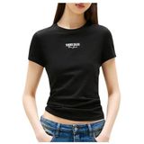 Tommy Jeans - Essential - T-shirt - Zwart/Wit - Slanke Pasvorm