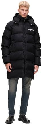 KARL LAGERFELD JEANS Winterparka  zwart / wit