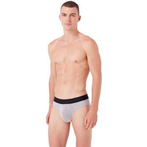 Emporio Armani Heren Men's Rubber Pixel Logo Boxer Briefs, lichtgrijs gem., L