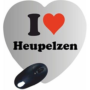 Exclusief cadeau-idee: Heart Mouse Pad"I Love Heupelzen", een geweldig cadeau dat uit het hart komt - antislip muismat - kerstcadeau