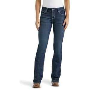 Wrangler Dames Western Mid Rise Stretch Boot Cut Jean, Marineblauw xsp, 6